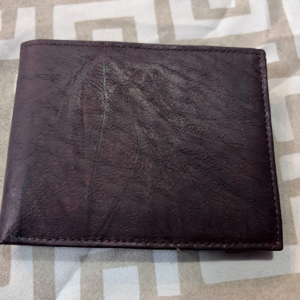 Buxton Dark Brown Dakota Leather wallet Vintage